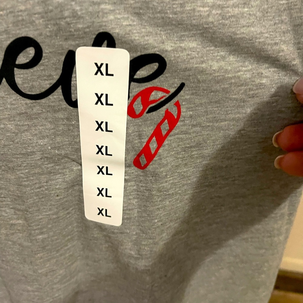 Believe Candy Cane 90% Cotton T-Shirt Sz XL - Picture 2 of 4